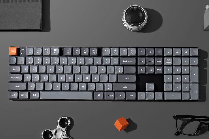 Беспроводная механическая ультратонкая клавиатура Keychron QMK K5 Max Hot Swap, RGB, Gateron Brown Switch артикул 336683Si-1 фото 6