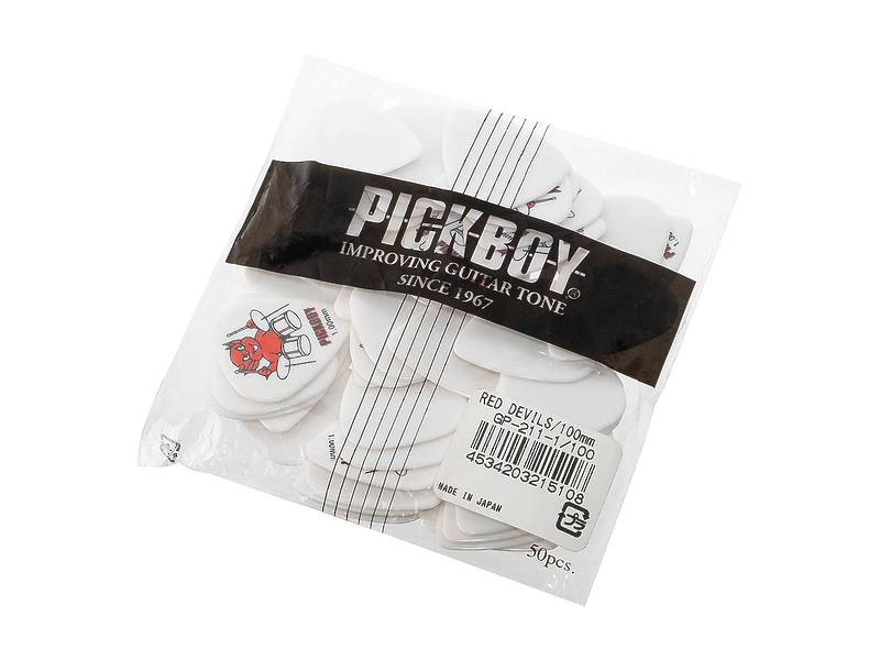 Медиаторы Pickboy Celltex Red Devil GP-211-1/100 (50 шт) артикул 332339Si-1 фото 3