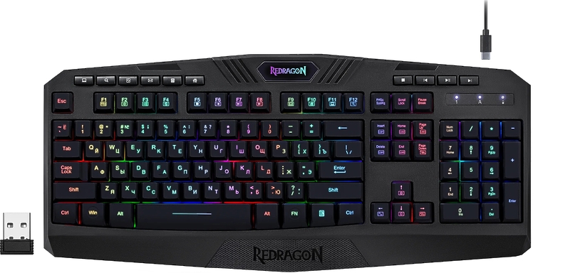Игровая беспроводная клавиатура Redragon HARPE черная артикул 324021Si-1 фото 3