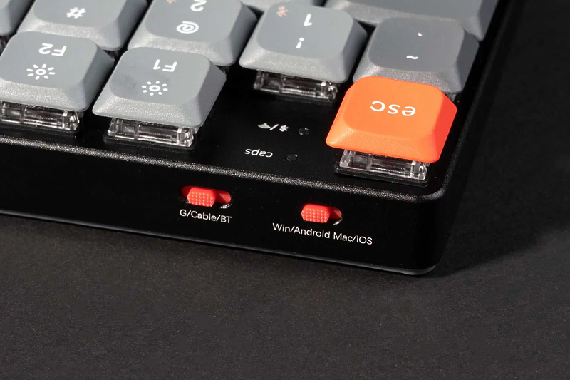 Беспроводная механическая ультратонкая клавиатура Keychron QMK K5 Max Hot Swap, RGB, Gateron Brown Switch артикул 336683Si-1 фото 4