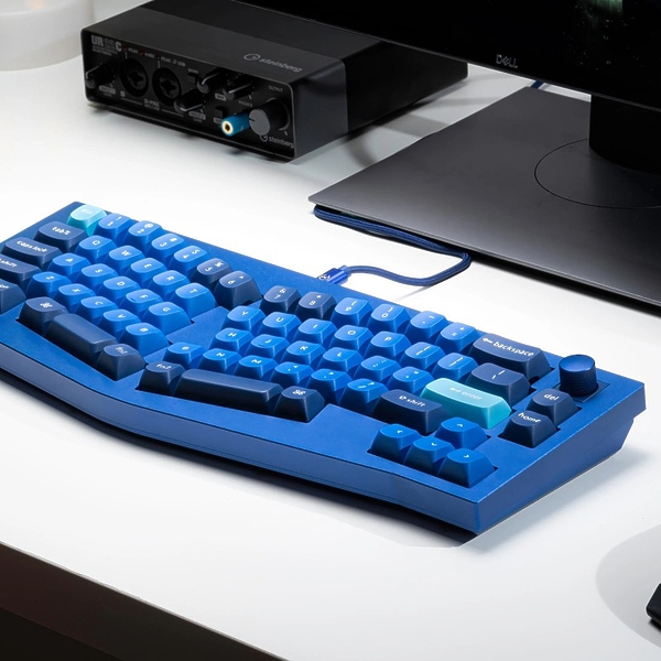 Механическая клавиатура Keychron QMK Keychron Q8 Alice-ANSI Knob, (68 кл.), RGB, Hot-Swap, Алюм.корпус, Barebone, синий артикул 318980Si-1 фото 3