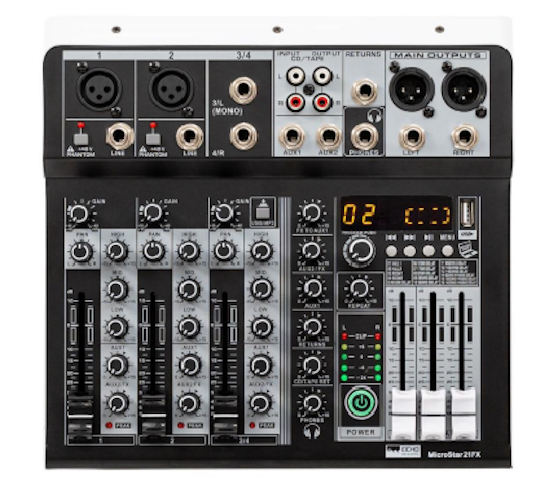 Микшерный пульт Echo Acoustic MicroStar 21FX артикул 316206Si-1