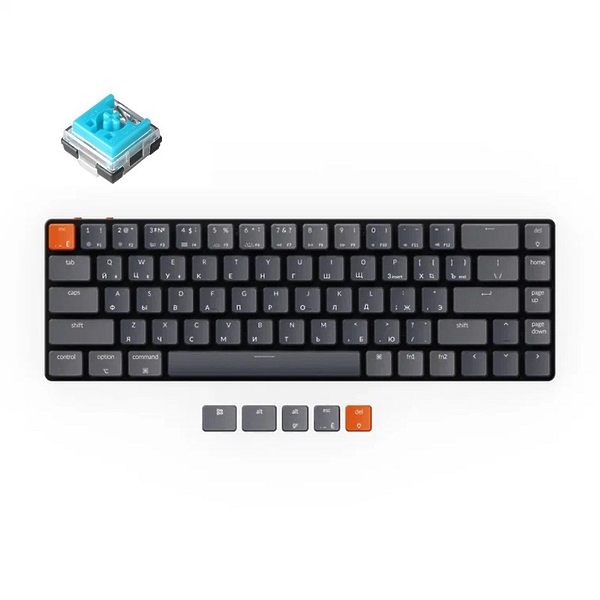 Беспроводная механическая клавиатура Keychron K7, RGB, Blue Switch артикул 318969Si-1