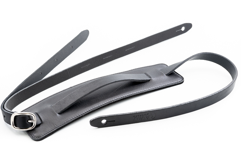 Ремень для гитары RightOn Straps Leathercraft Slim Black артикул 331638Si-1