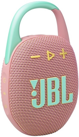 Портативная колонка JBL Clip 5 Pink артикул 332567Si-1 в интернет-магазине «HiFiRussia»