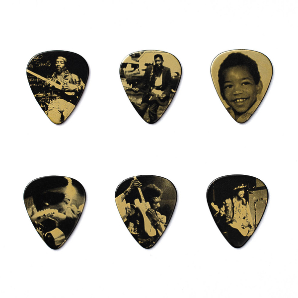 Медиаторы Dunlop JHPT10H Jimi Hendrix West Coast Boy Pick Tin (6 шт) артикул 313007Si-1 фото 4