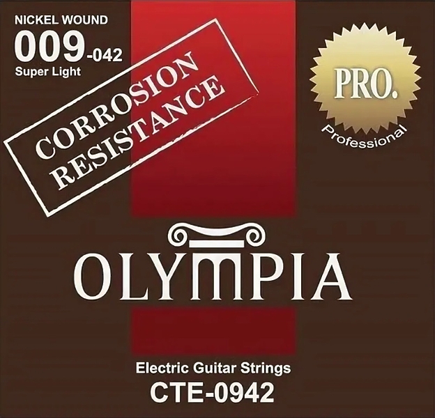 Струны для электрогитары Olympia CTE0942 артикул 334260Si-1
