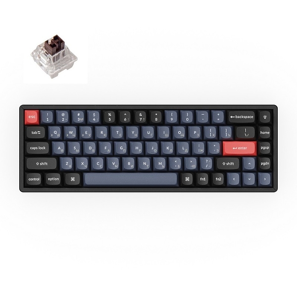 Беспроводная механическая клавиатура Keychron QMK K6 Pro Hot-Swap K Brown Switch артикул 307120Si-1