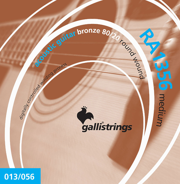 Струны для акустической гитары Galli Strings RA1356 артикул 321264Si-1