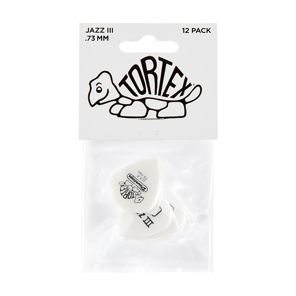 Медиаторы Dunlop 478P073 Tortex White Jazz III (12 шт) артикул 319791Si-1
