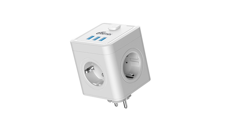 Сетевой фильтр Ritmix RM-043 White артикул 313311Si-1 фото 4