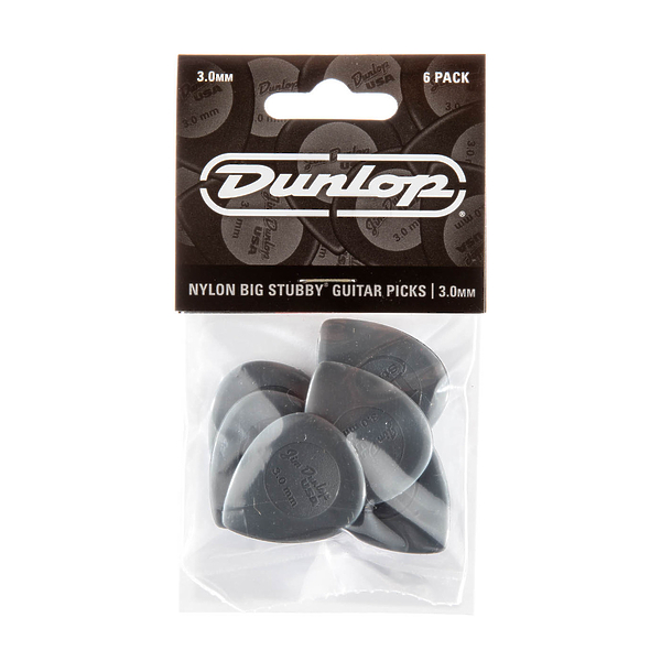 Медиаторы Dunlop 445P300 Big Stubby Nylon (6 шт) артикул 319779Si-1