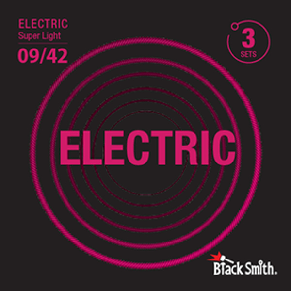 Струны для электрогитары BlackSmith Electric Super Light 09/42 (3 компл.) артикул 307629Si-1