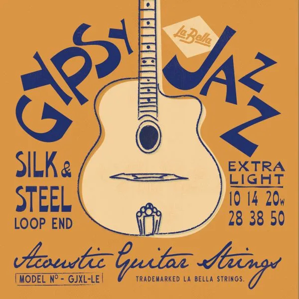 Струны для акустической гитары La Bella GJXL-LE артикул 332776Si-1