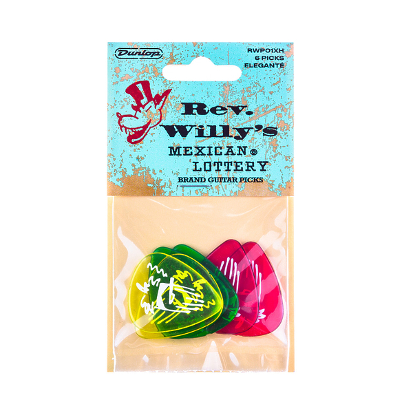 Медиаторы Dunlop RWP01XH Rev Willy's Mexican Lottery (6 шт) артикул 312885Si-1