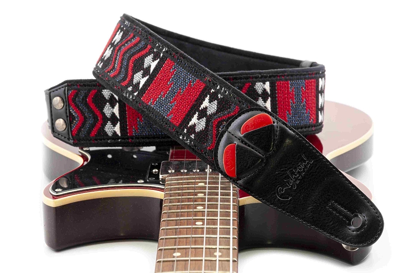 Ремень для гитары RightOn Straps Mojo Azteca Black артикул 331604Si-1 фото 4