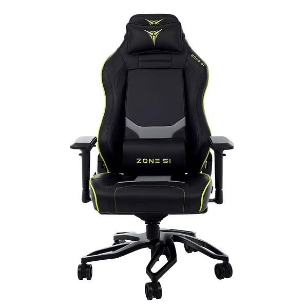 Кресло компьютерное игровое ZONE 51 Cyberpunk BG Black-green артикул 312615Si-1