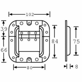 Петля для кейса Adam Hall 27095 артикул 306888Si-1 фото 3