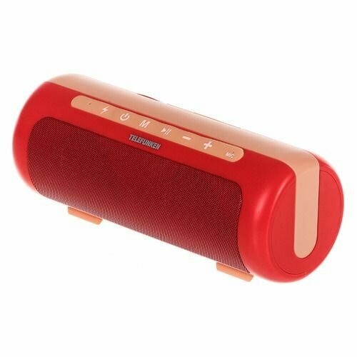 Колонка портативная Telefunken TF-PS1231B Кораллово-красный артикул 320743Si-1 фото 4
