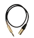 Кабель GS-PRO JackStereo-XLR3M (black) 1 метр