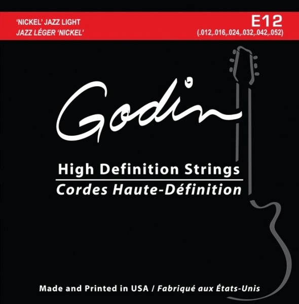 Струны для электрогитары Godin E12 033416 артикул 308234Si-1