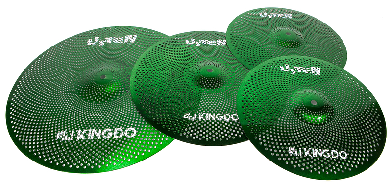 Комплект тарелок KINGDO LOW VOLUME SET 14"+16"+20" GREEN артикул 320605Si-1