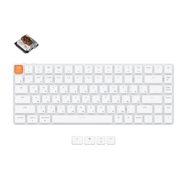 Беспроводная механическая клавиатура Keychron K3, Gateron Brown Switch артикул 318958Si-1