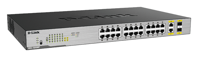 Коммутатор D-Link DGS-1026MP/B1A артикул 303466Si-1 фото 4