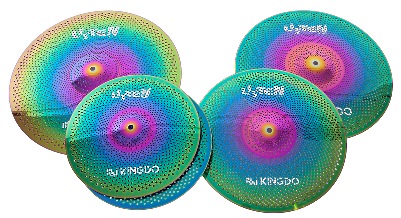 Комплект тарелок KINGDO LOW VOLUME SET 14"+16"+18"+20" RAINBOW артикул 320602Si-1