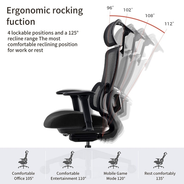 Компьютерное кресло EUREKA ERK-OC15-B, черное артикул 318938Si-1 фото 7