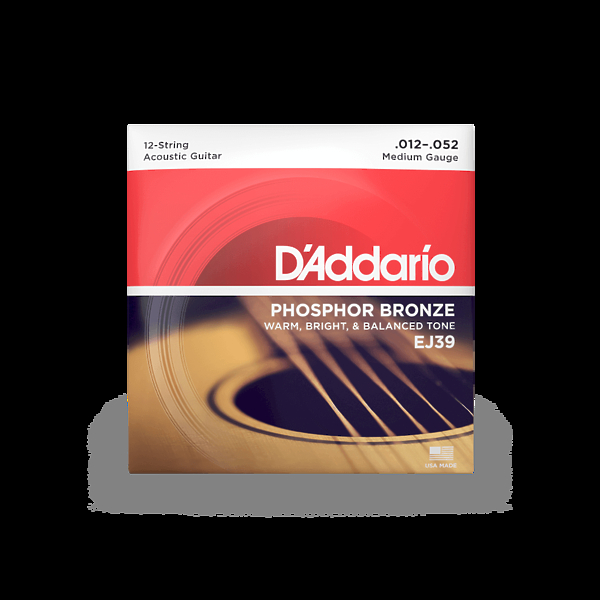 Струны для 12-струнной гитары D'Addario EJ39 артикул 326418Si-1