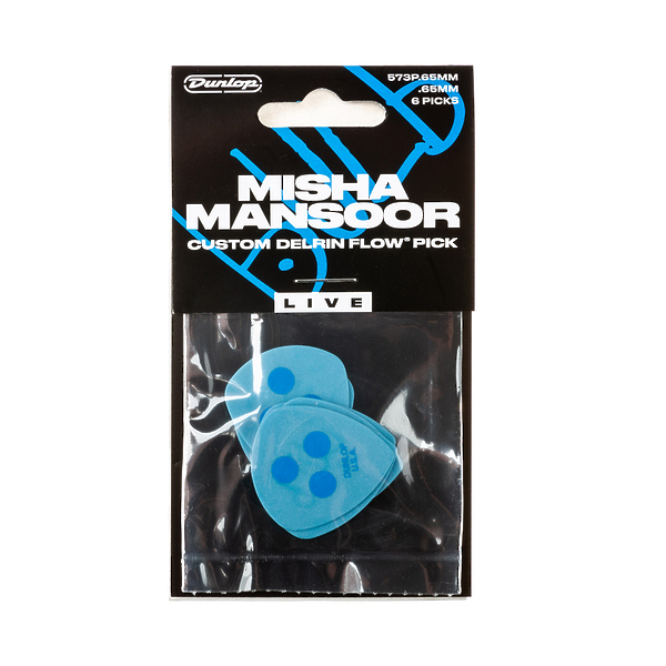 Медиаторы Dunlop 573P065MM Misha Mansoor Custom Delrin Flow (6 шт) артикул 312873Si-1