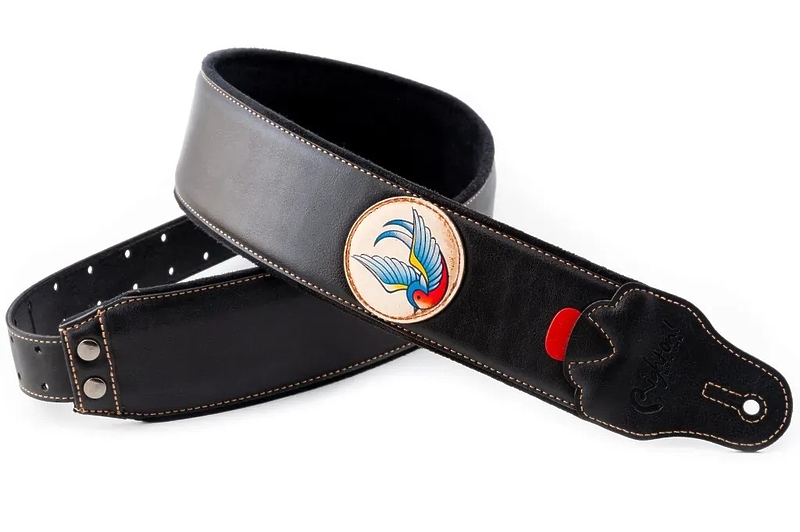 Ремень для гитары RightOn Straps Groove Old School Swallow артикул 331888Si-1