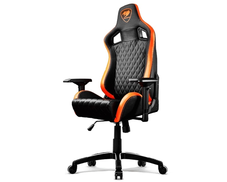 Кресло компьютерное игровое Cougar ARMOR S Black-Orange артикул 312568Si-1