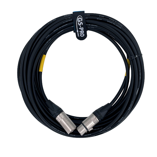 Кабель микрофонный GS-PRO XLR3F-XLR3M Black 12 m артикул 335870Si-1