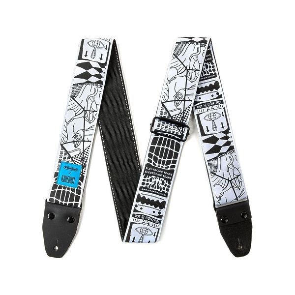 Ремень для гитары Dunlop ILD07 I Love Dust Electronic Tears артикул 311132Si-1