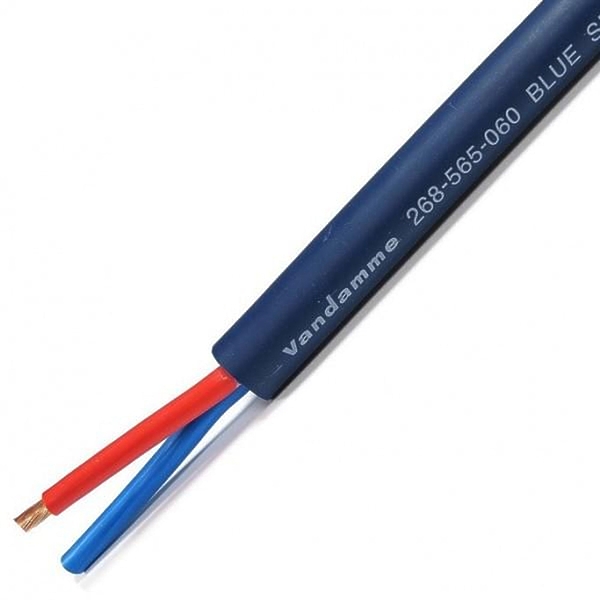 Акустический кабель Van Damme студийный спикерный Blue Series 2 Core Twin-AX Studio Grade 2 x 6,0мм2 синий (268-565-060) артикул 303902Si-1
