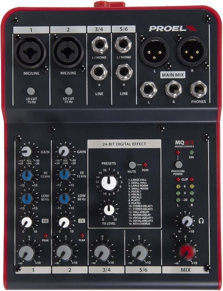 Микшер Proel MQ6FX артикул 309221Si-1