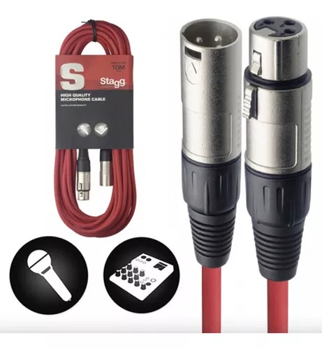 Кабель микрофонный Stagg SMC10 CRD артикул 308796Si-1 фото 4