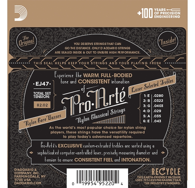 Струны для классической гитары D'Addario EJ47 артикул 308145Si-1 фото 4