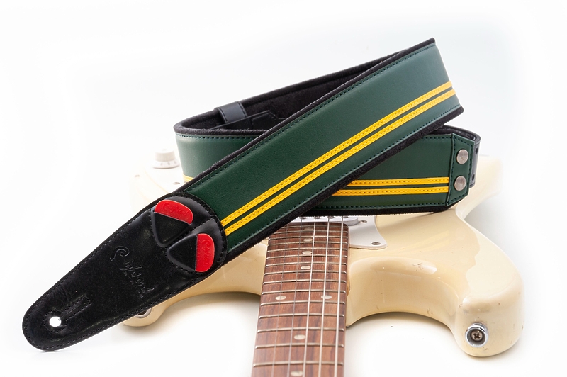 Ремень для гитары RightOn Straps Mojo Race Brg артикул 331616Si-1 фото 5