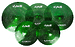 Комплект тарелок KINGDO LOW VOLUME SET 14"+16"+18"+20" GREEN