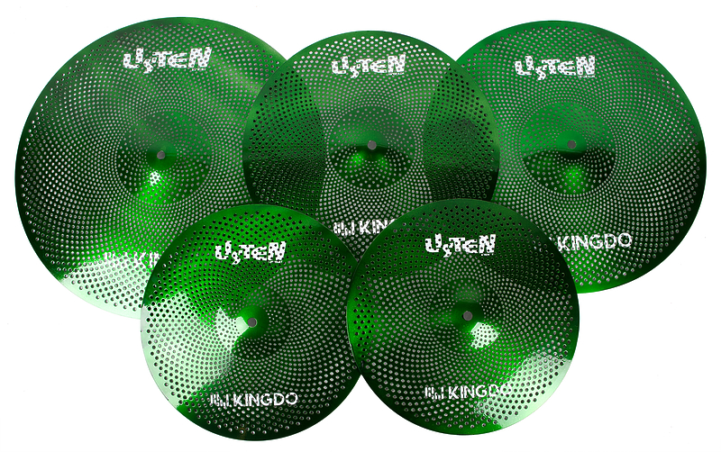 Комплект тарелок KINGDO LOW VOLUME SET 14"+16"+18"+20" GREEN артикул 320601Si-1