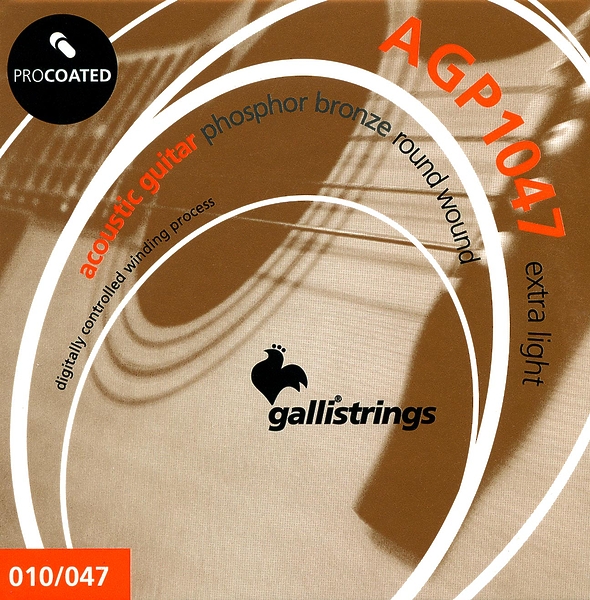 Струны для акустической гитары Galli Strings AGP1047 артикул 321224Si-1