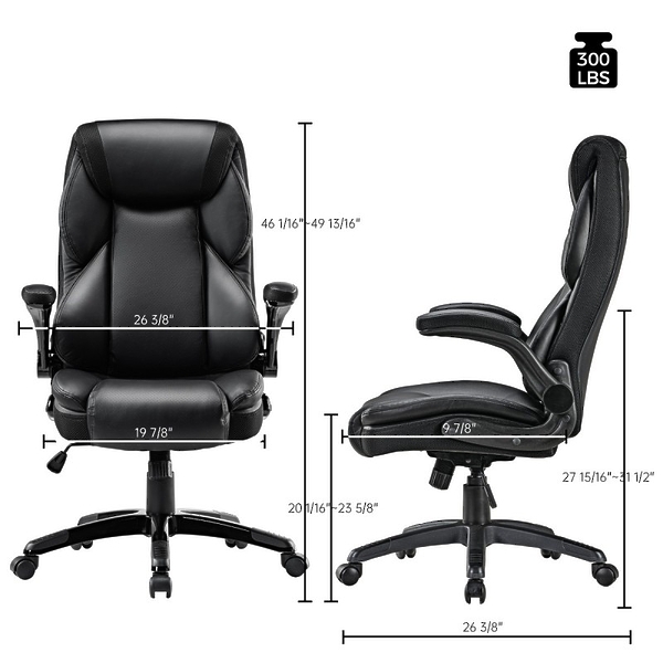 Кресло компьютерное EUREKA OC11-B, черное артикул 314912Si-1 фото 6