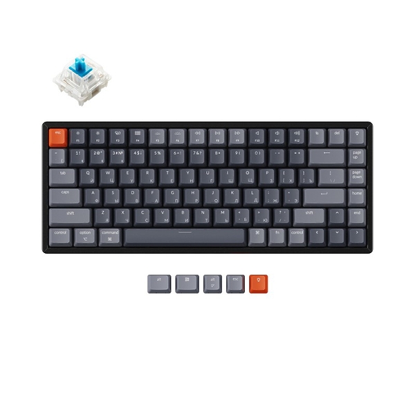 Беспроводная механическая клавиатура Keychron K2, RGB, Gateron Blue Switch артикул 318955Si-1