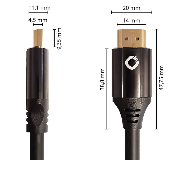 HDMI-кабель Oehlbach PERFORMANCE Black Magic MKII, UHS HDMI, 5,0m black, D1C92496 артикул 309252Si-1 фото 6