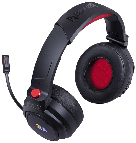 Беспроводная игровая гарнитура Redragon NOMEN черно-красная артикул 324007Si-1 фото 5
