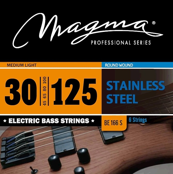 Струны для 6-струнной бас-гитары Magma BE166S артикул 334847Si-1