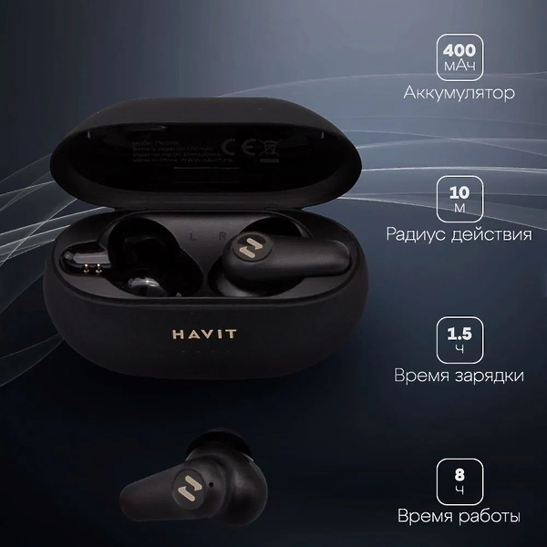 Наушники HAVIT TW915E Black артикул 330524Si-1 фото 8
